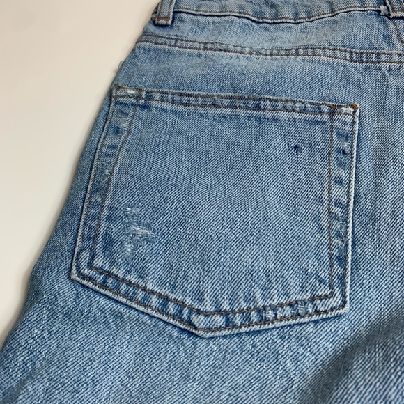 TopShop Light Blue Jean Bermuda Shorts - Picture 6 of 9